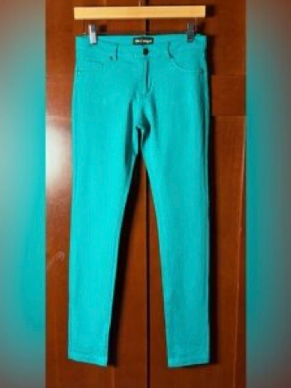 Maurices Turquoise Stretch Jeggings